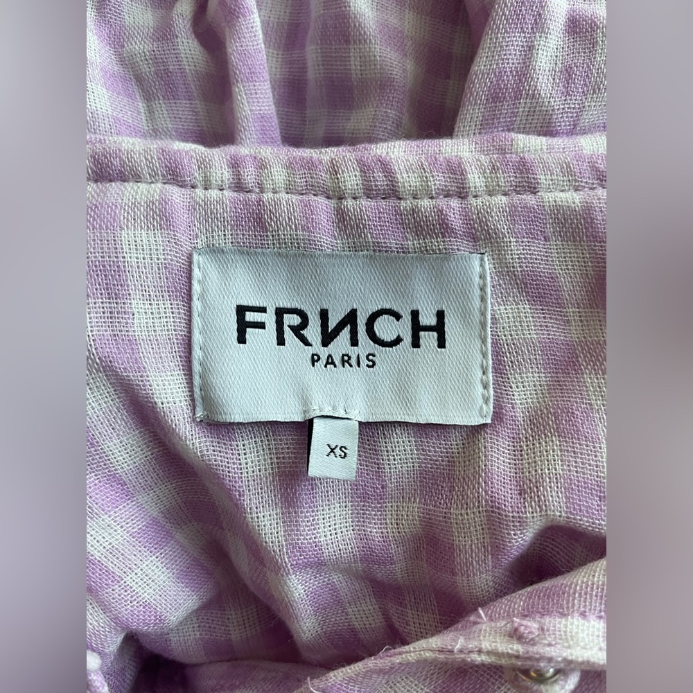 FRNCH Women Purple Blouse XS - Picture 5 of 7